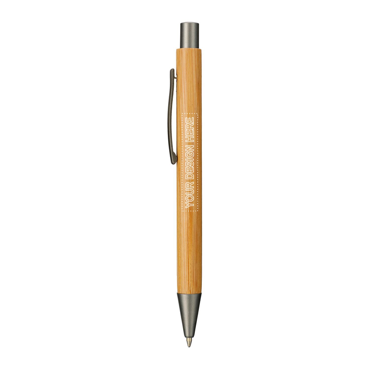 Customized bamboo quick dry gel pen.