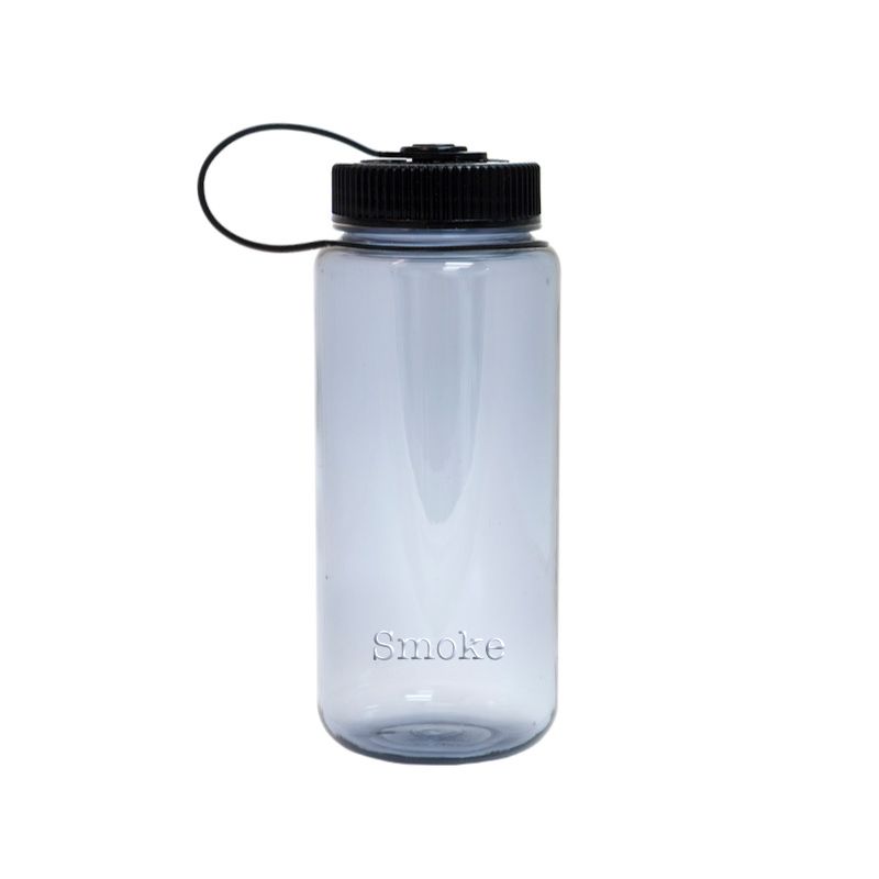 Customizable 16 ounce wide-mouth Nalgene Sustain bottle in Smoke.