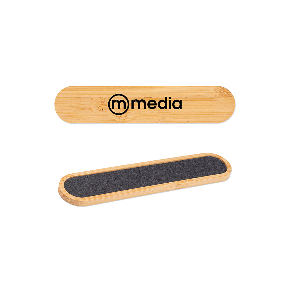 Custom branded bamboo Nail File.