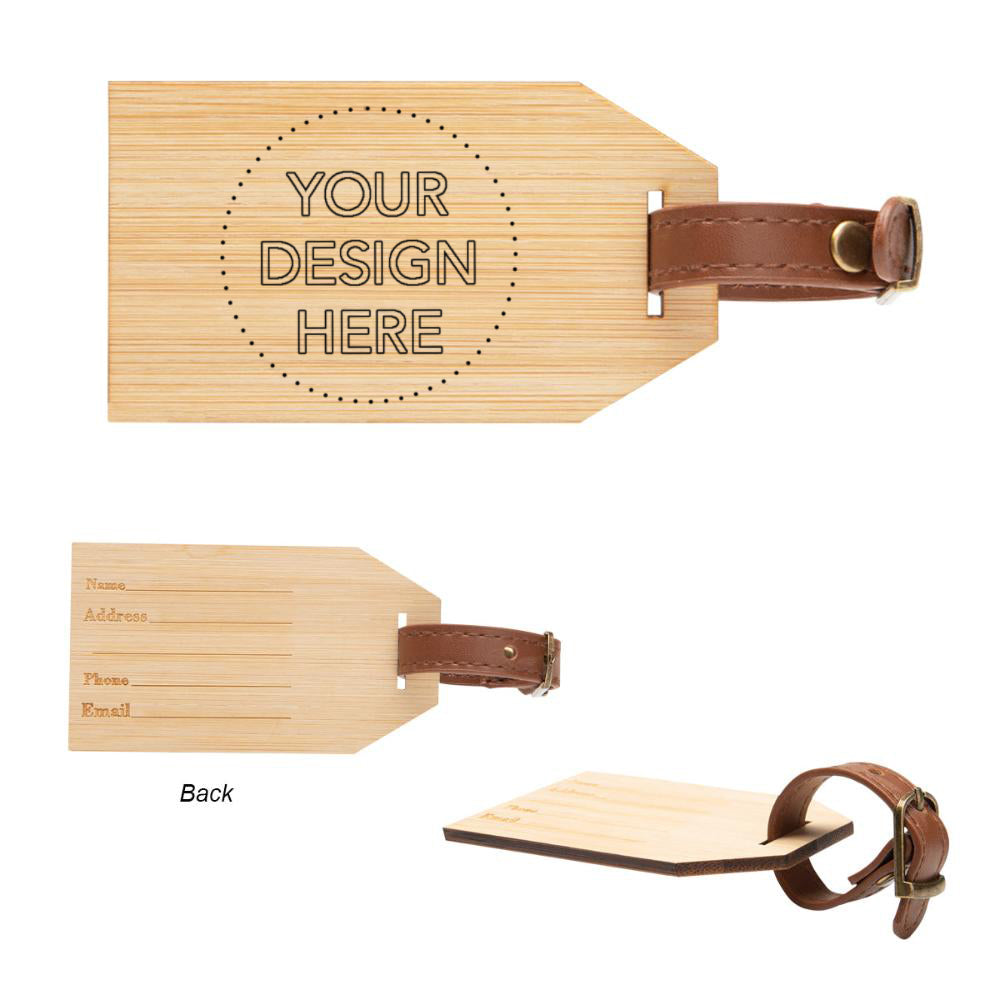 Outbound Bamboo Luggage Tag