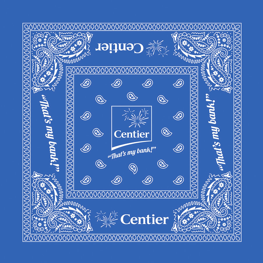 Customizable 22x22 Inch Cotton Bandanna - Made in USA