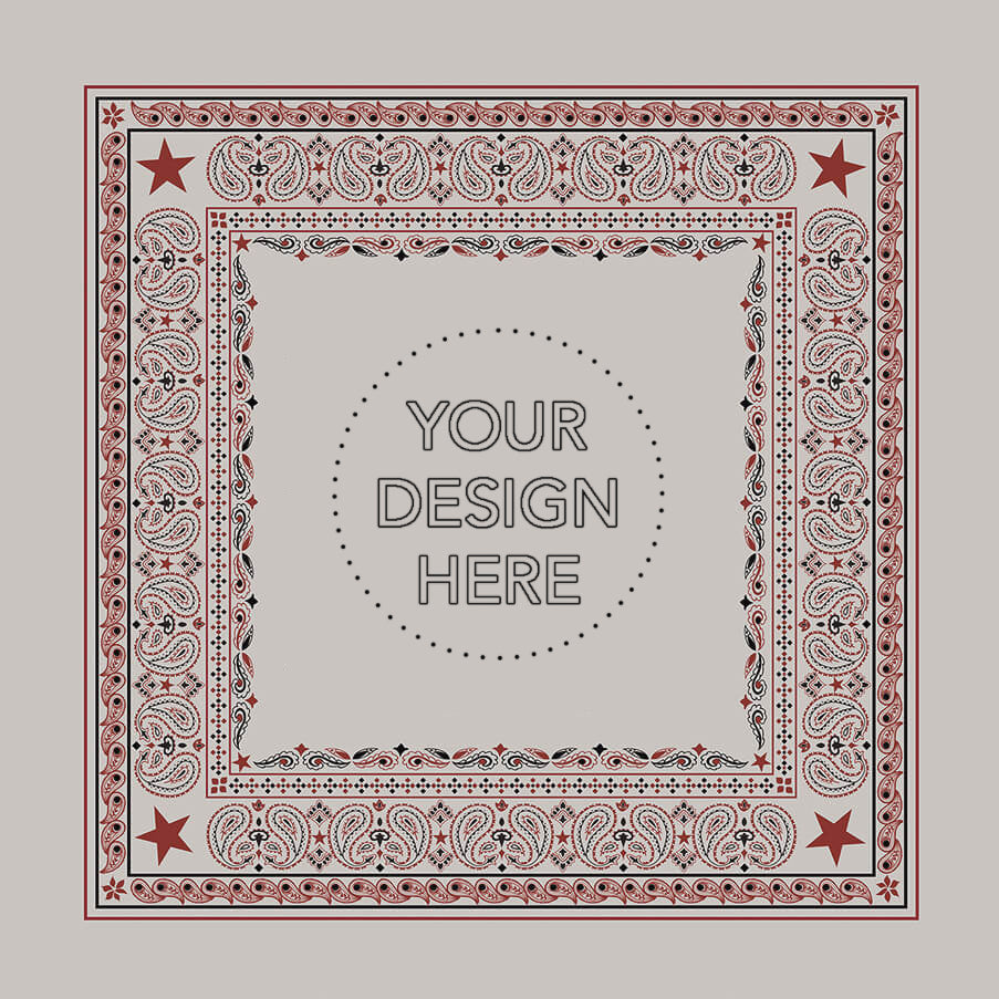 22" x 22" Cotton Bandanna - Made in USA