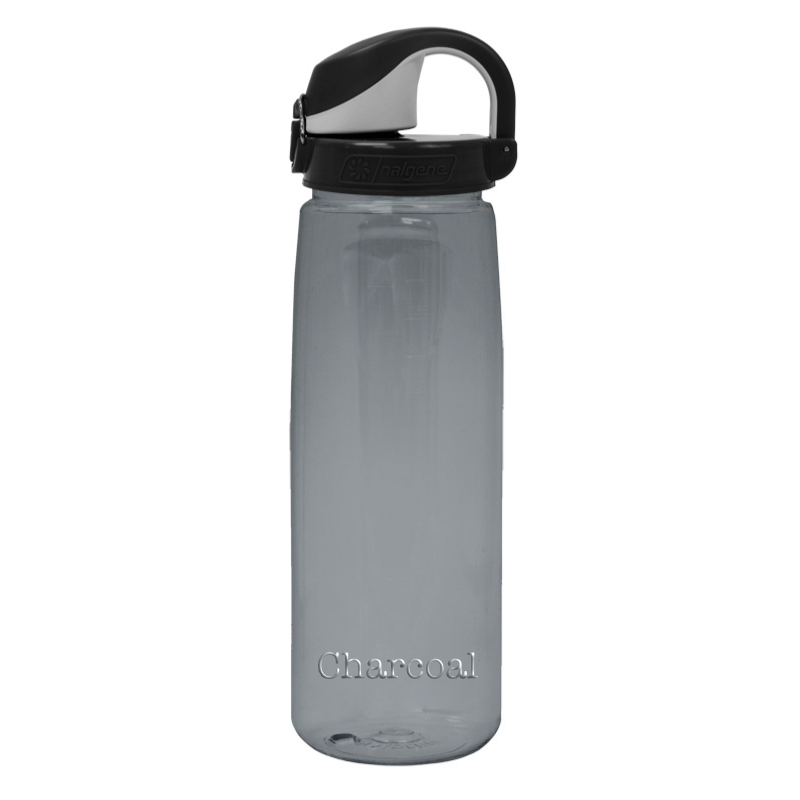 Customizable 24 ounce Nalgene Sustain On-the-Fly bottle in Smoke.