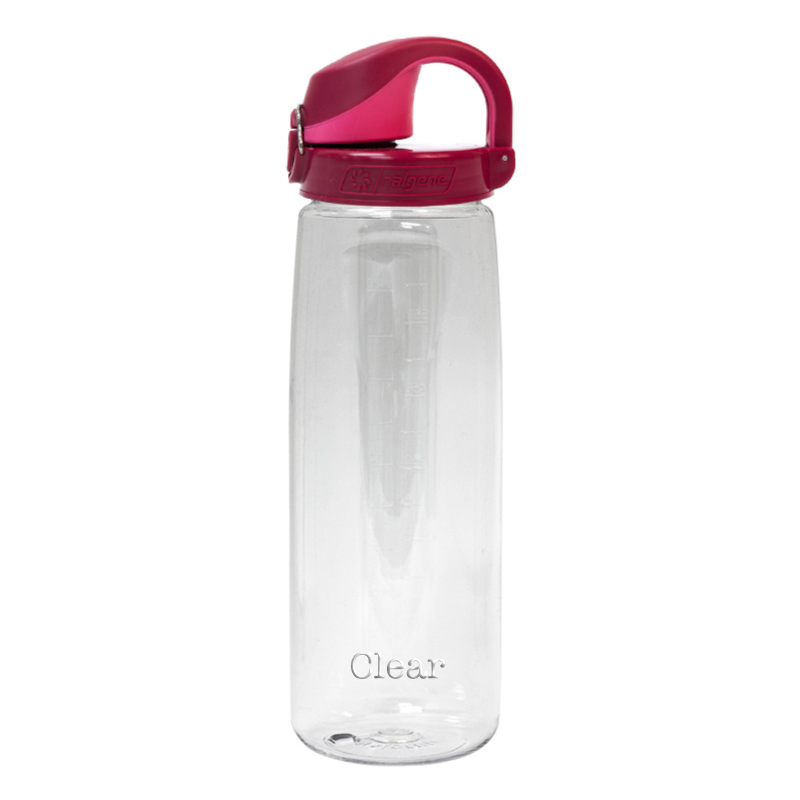 Customizable 24 ounce Nalgene Sustain On-the-Fly bottle in Clear.