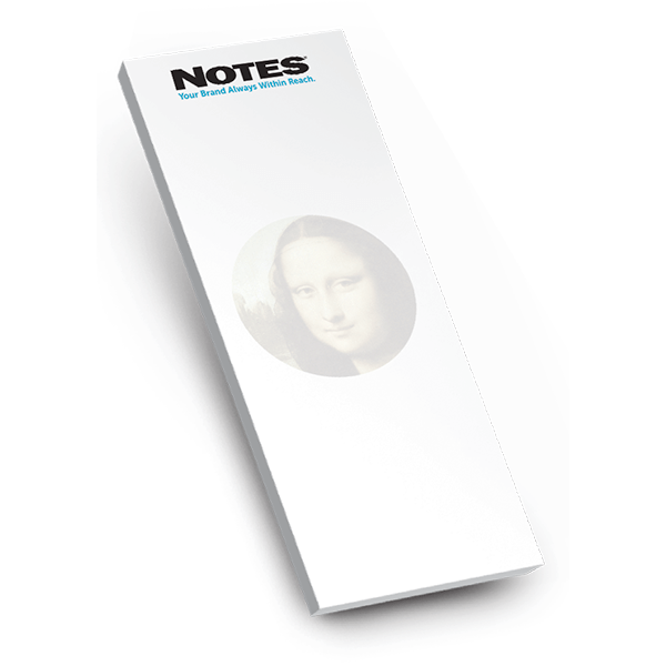 Customizable 3x8 25-Sheet Scratch Pad - 100% Recycled Paper