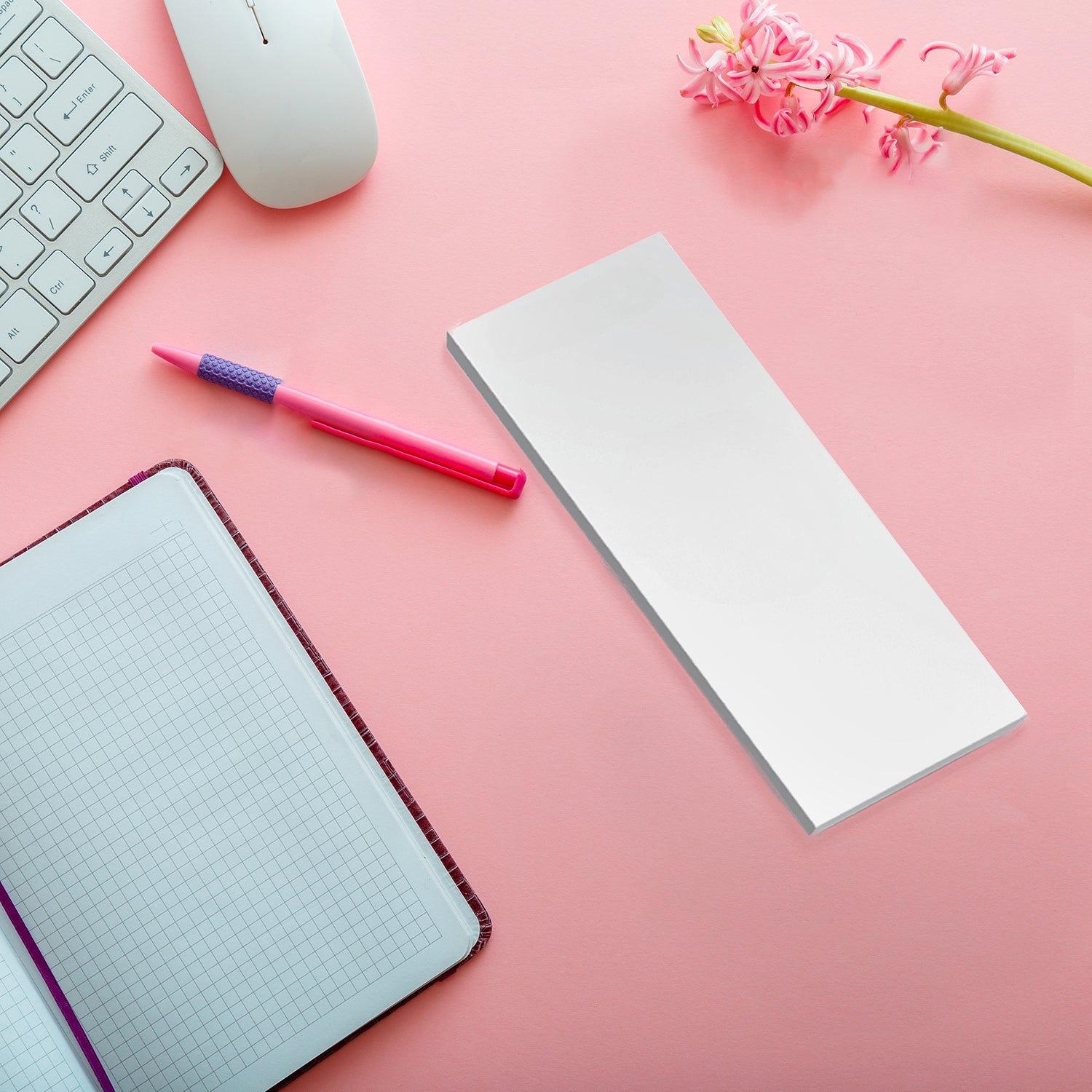 Customizable 3x8 50-Sheet Scratch Pad - 100% Recycled Paper