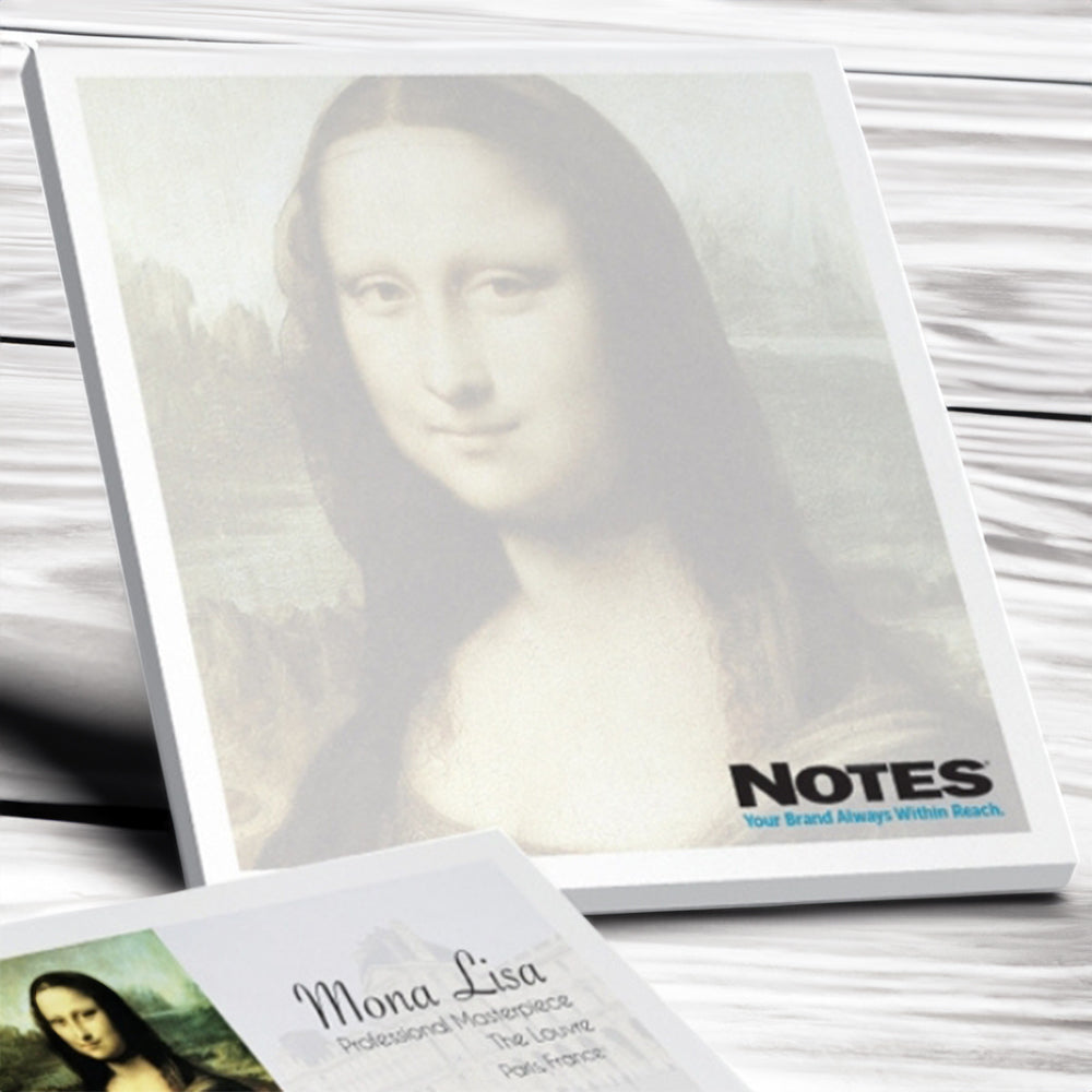 Customizable 4x4 25-Sheet Sticky Notepad - 100% Recycled Paper