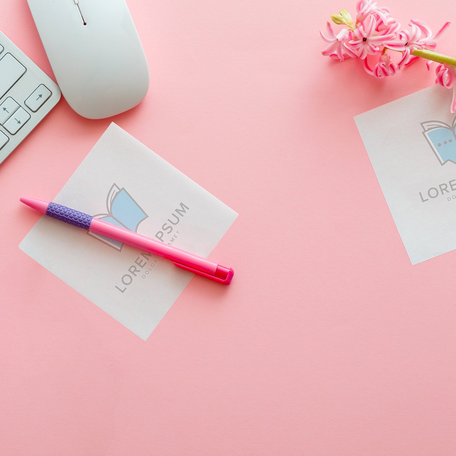 Customizable 4x4 50-Sheet Sticky Notepad - 100% Recycled Paper