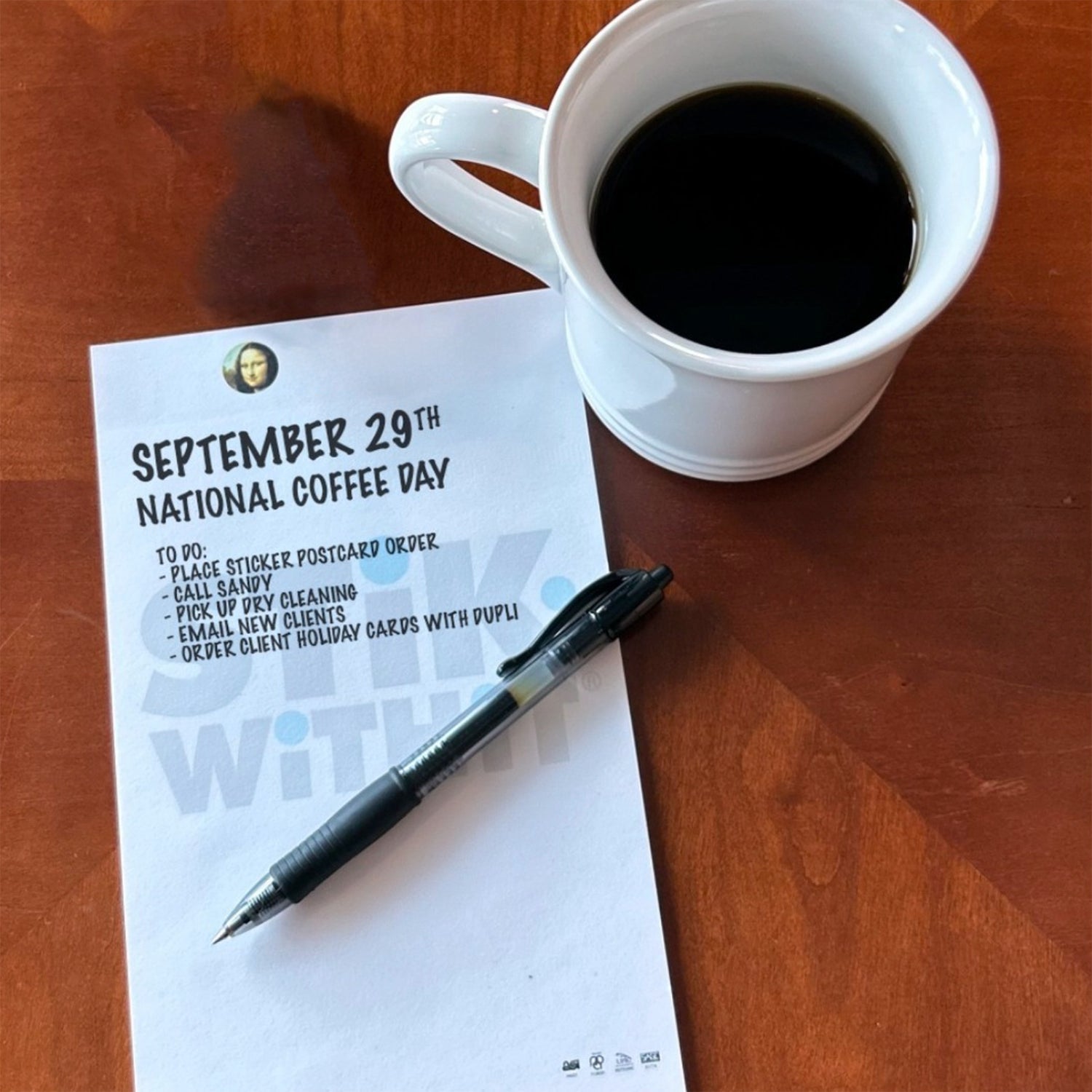 Customizable 5x7 50-Sheet Scratch Pad - 100% Recycled Paper