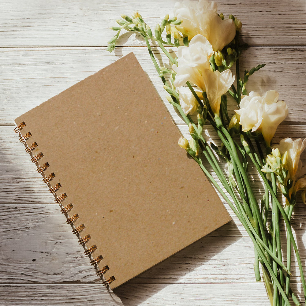 5x7 All-Kraft Spiral Notebook - Recycled Materials - Made in USA