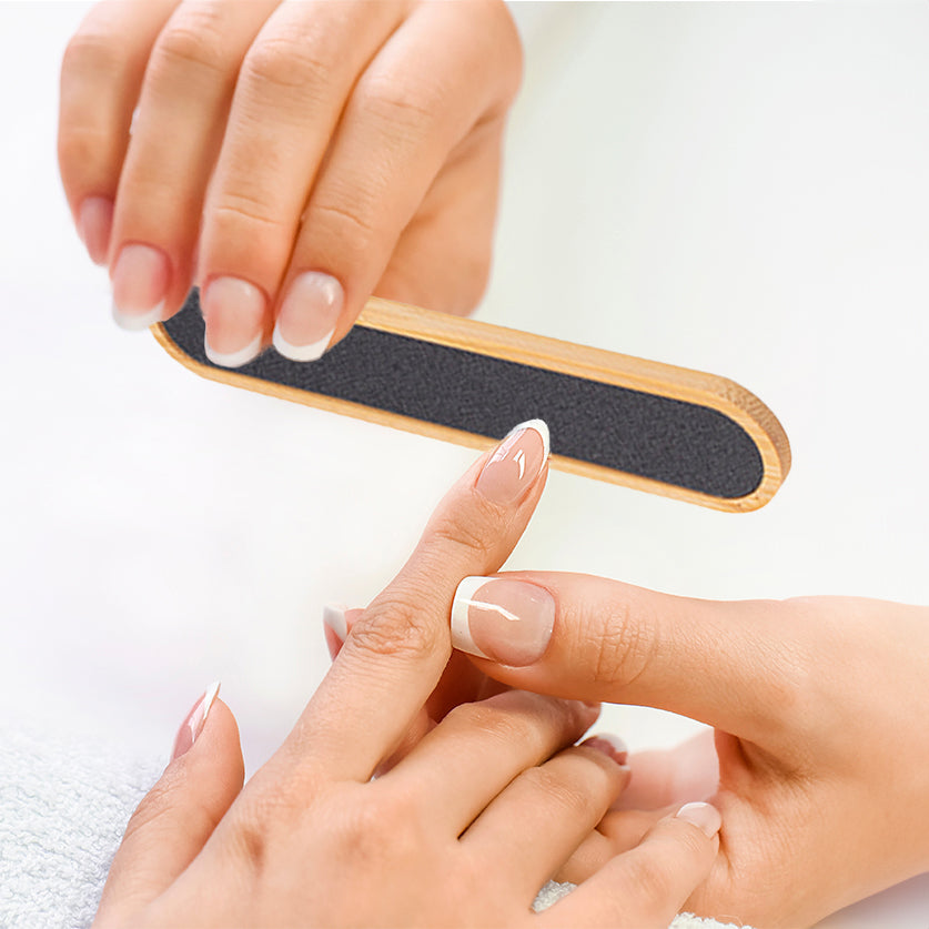 Custom branded bamboo Nail File.