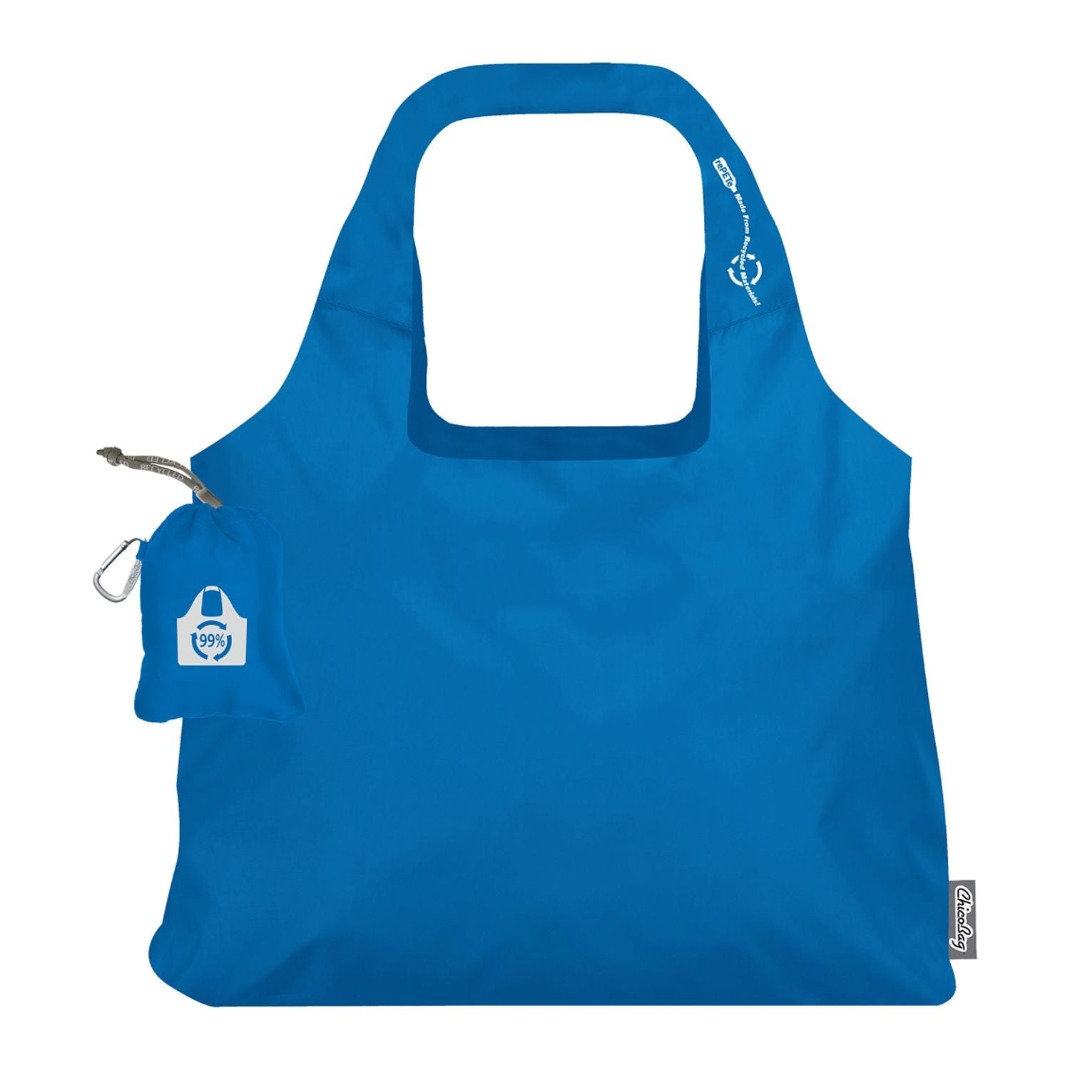 ChicoBag Vita rePETe Shoulder Tote in blue.