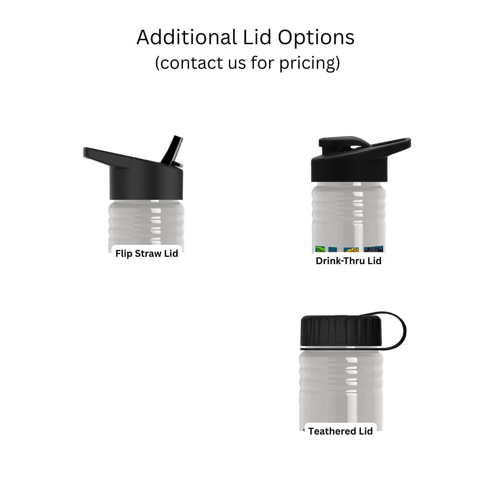 Customizable Tritan™ Renew 24 oz Outdoorsman Bottle lid options.