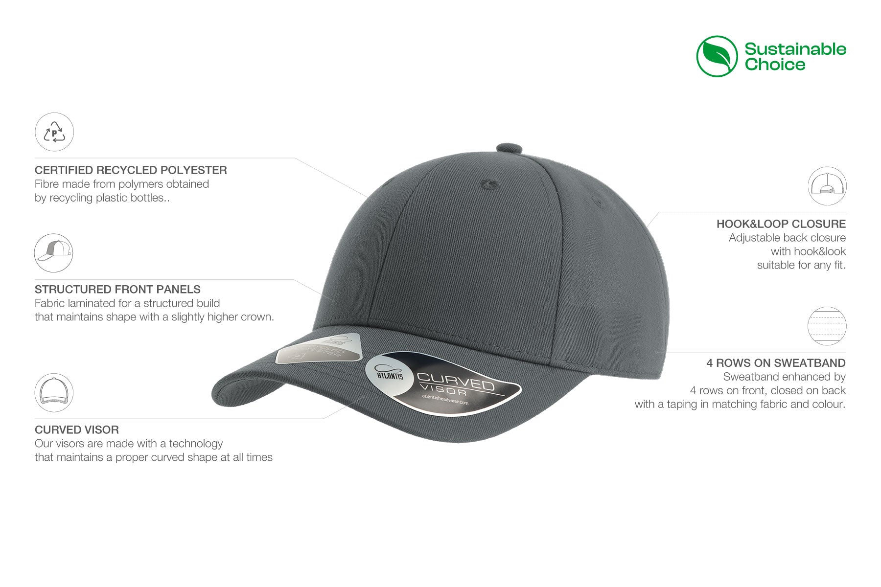 Customizable Atlantis Headwear Structured Joshua Hat