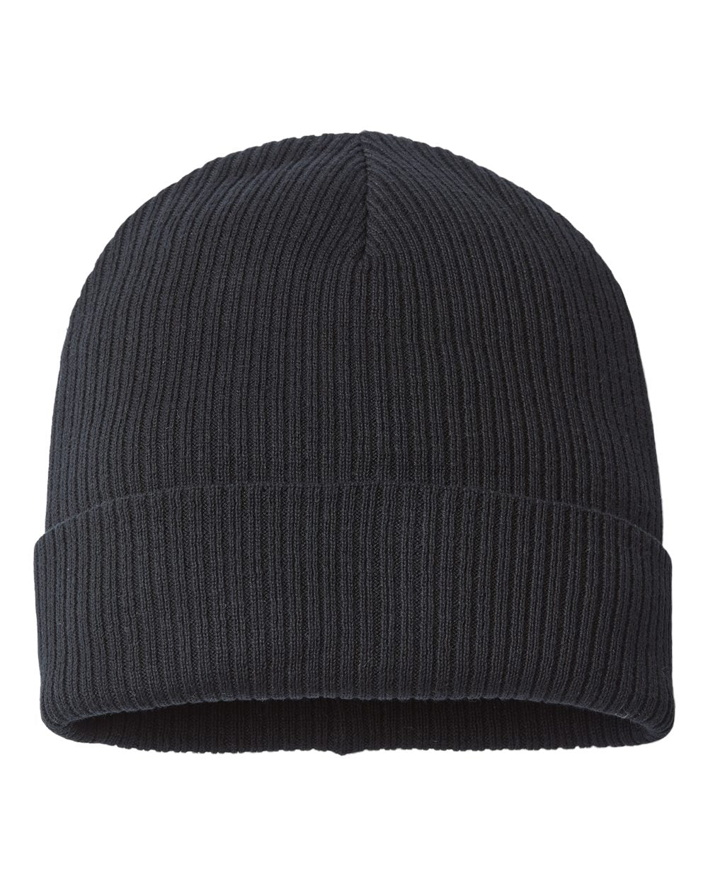 Customizable Atlantis Headwear Organic Cotton Nelson Beanie in black