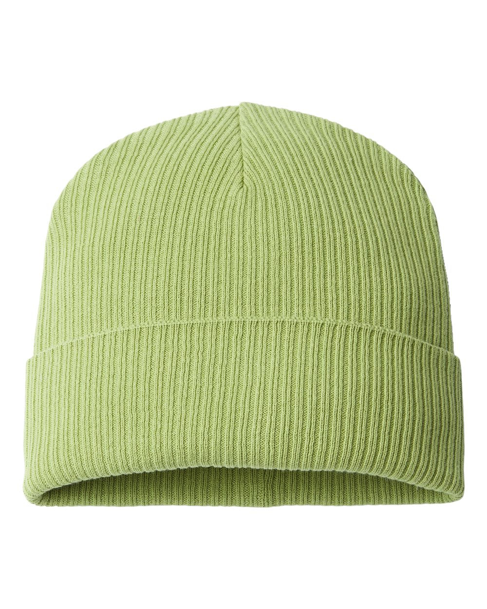 Customizable Atlantis Headwear Organic Cotton Nelson Beanie in leaf green