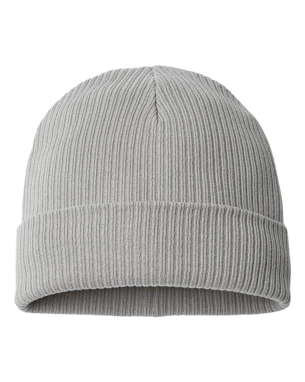 Customizable Atlantis Headwear Organic Cotton Nelson Beanie in light gray