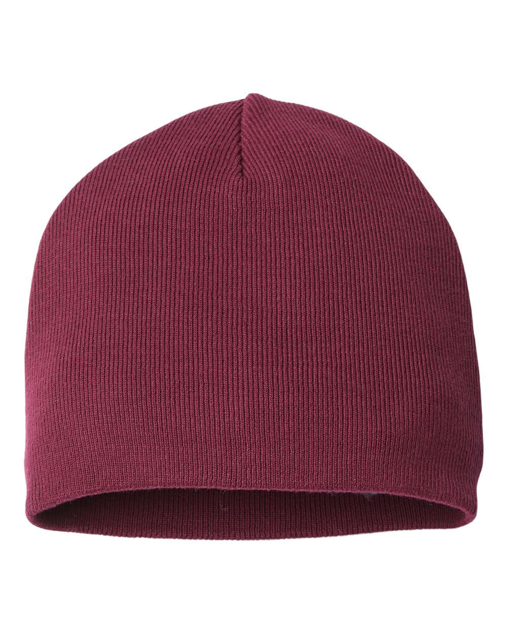 Customizable Atlantis Headwear Organic Cotton Yala Beanie in burgundy