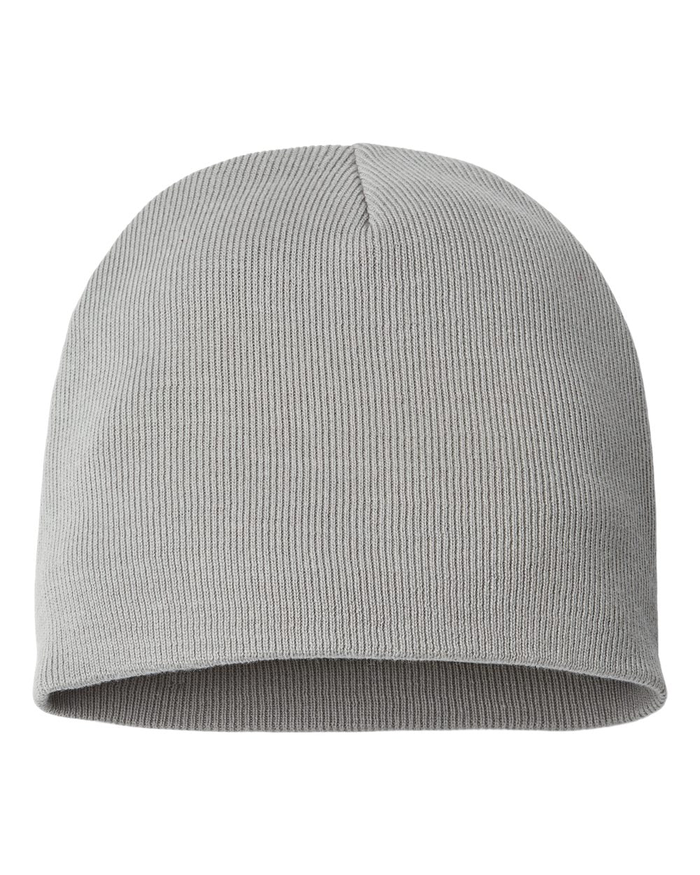 Customizable Atlantis Headwear Organic Cotton Yala Beanie in light gray