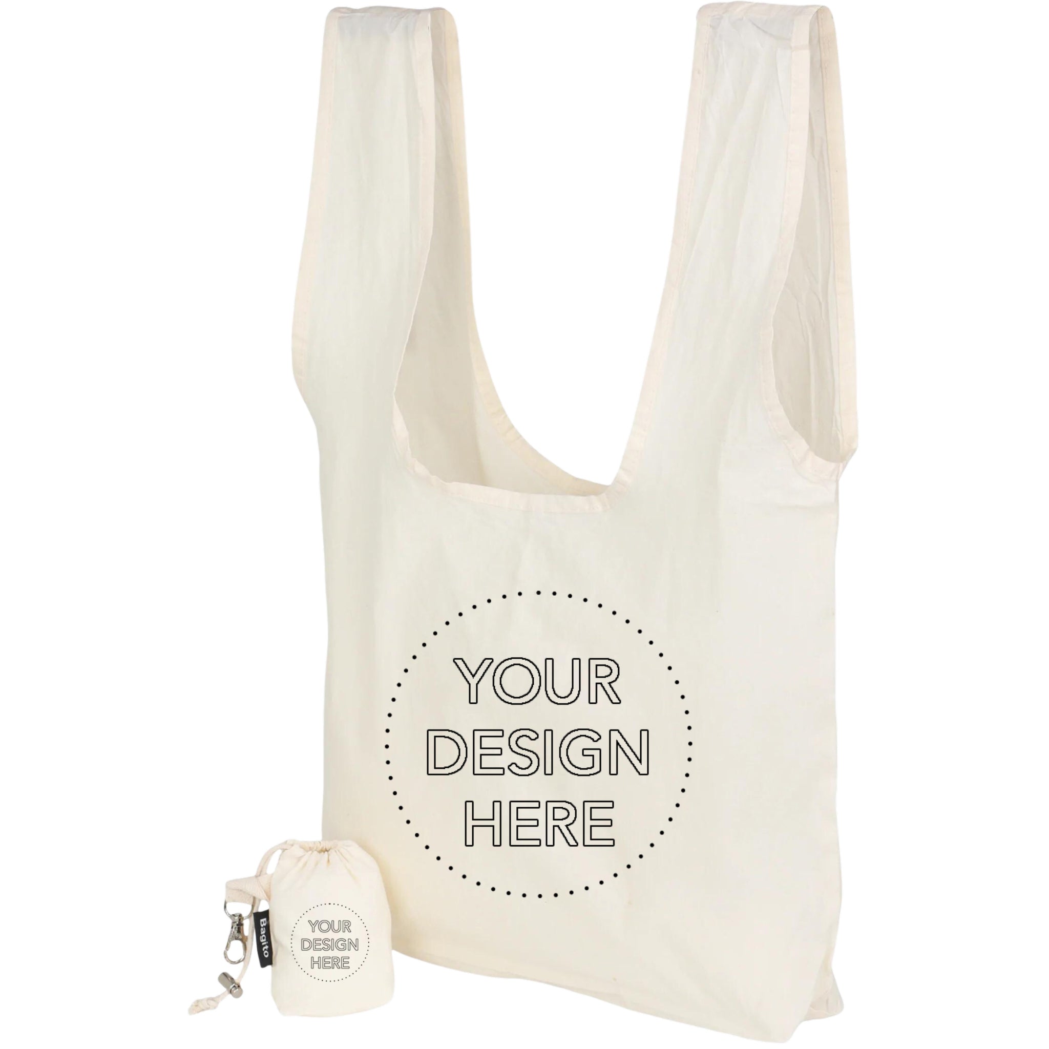 Customizable Bagito Original 100% Organic Cotton Tote Bag