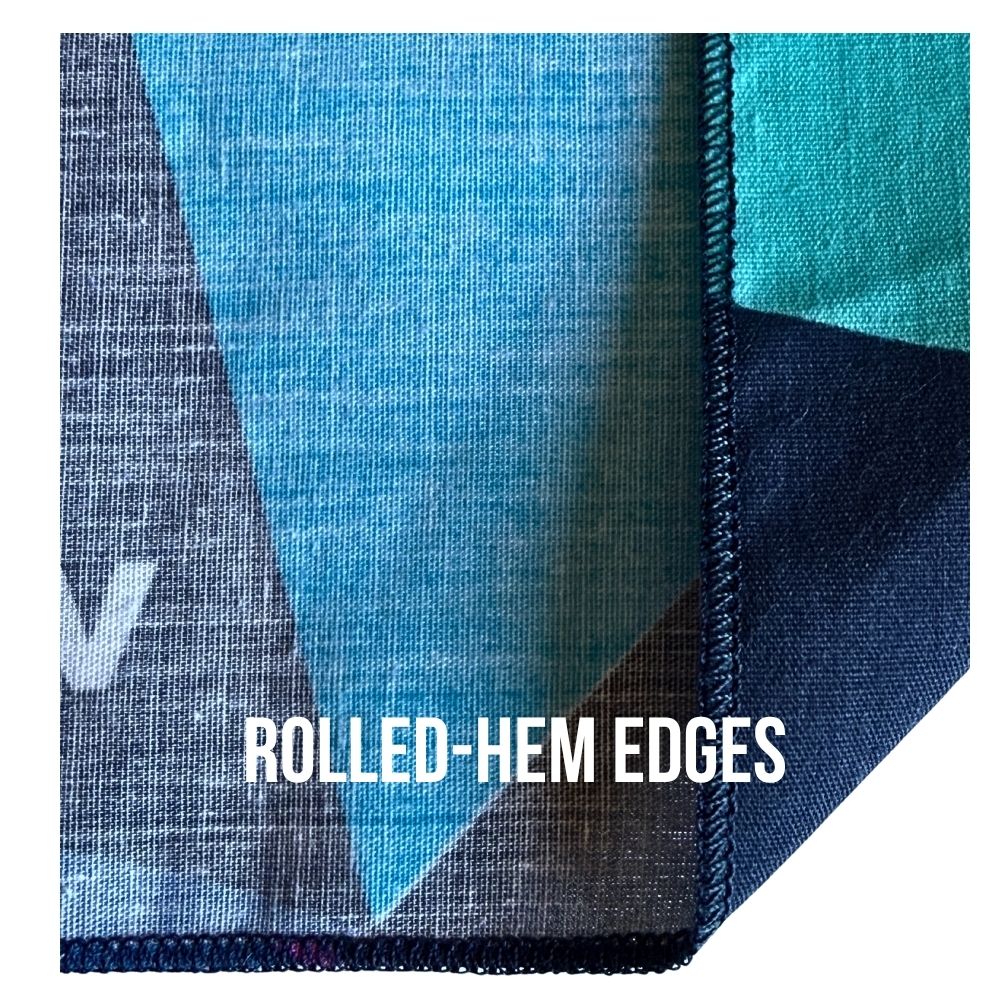 Cotton Bandanna - Edge to Edge Print - Made in USA