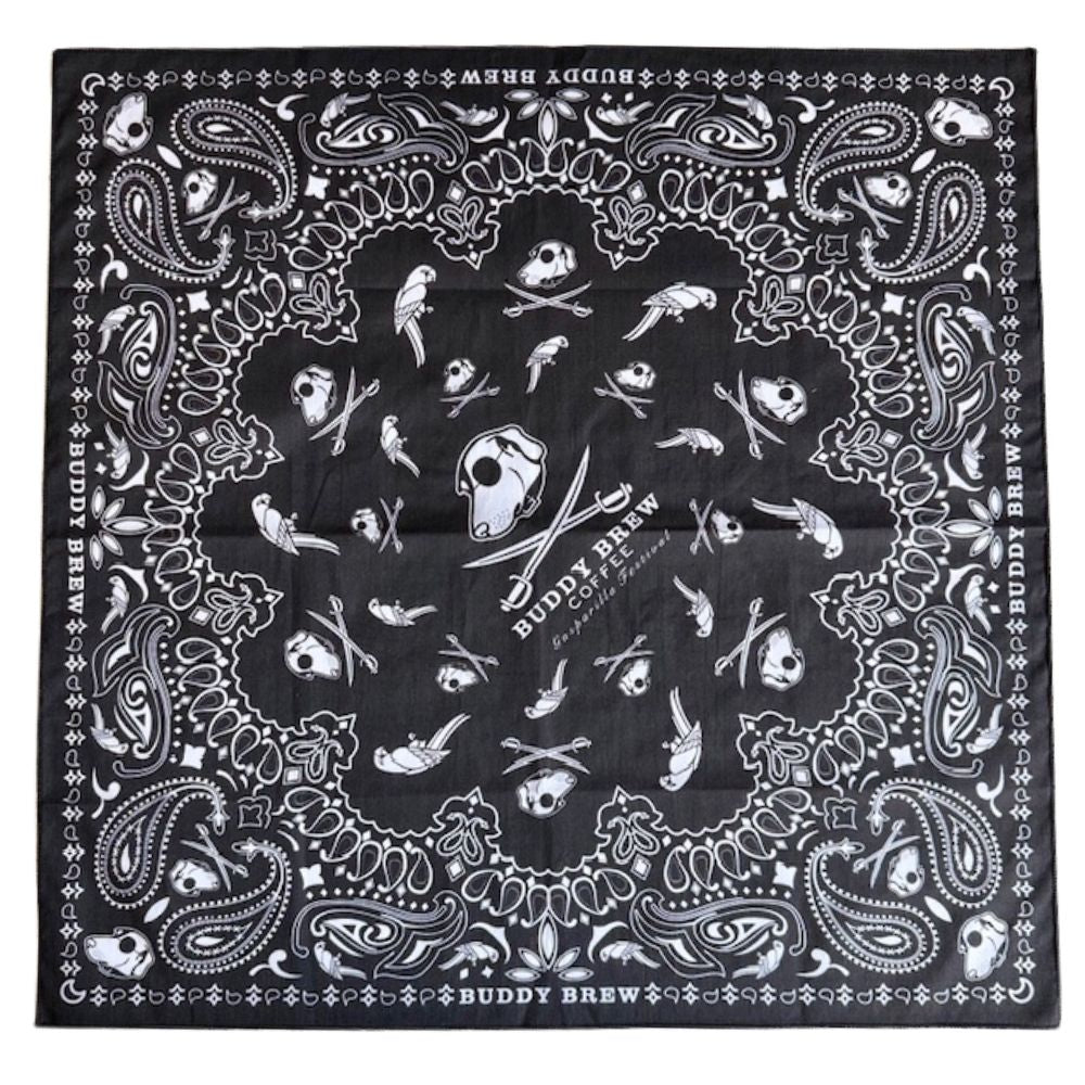 Cotton Bandanna - Edge to Edge Print - Made in USA