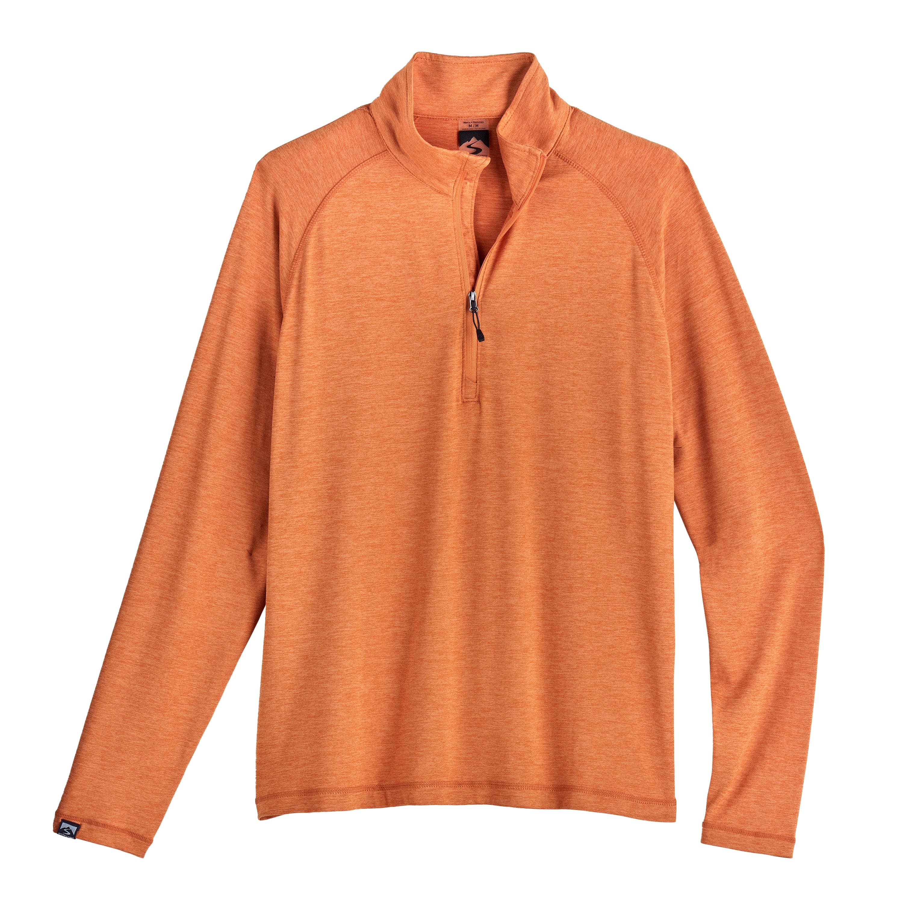 Storm Creek® Men's Recycled Pacesetter Quarter Zip in orange Creek® Men's Recycled Pacesetter