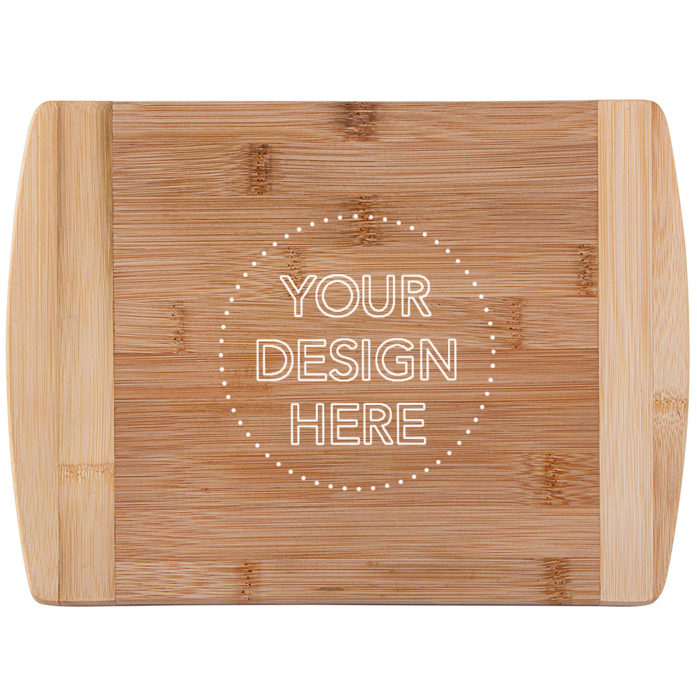 Two-Tone Deluxe Bamboo Cutting Board