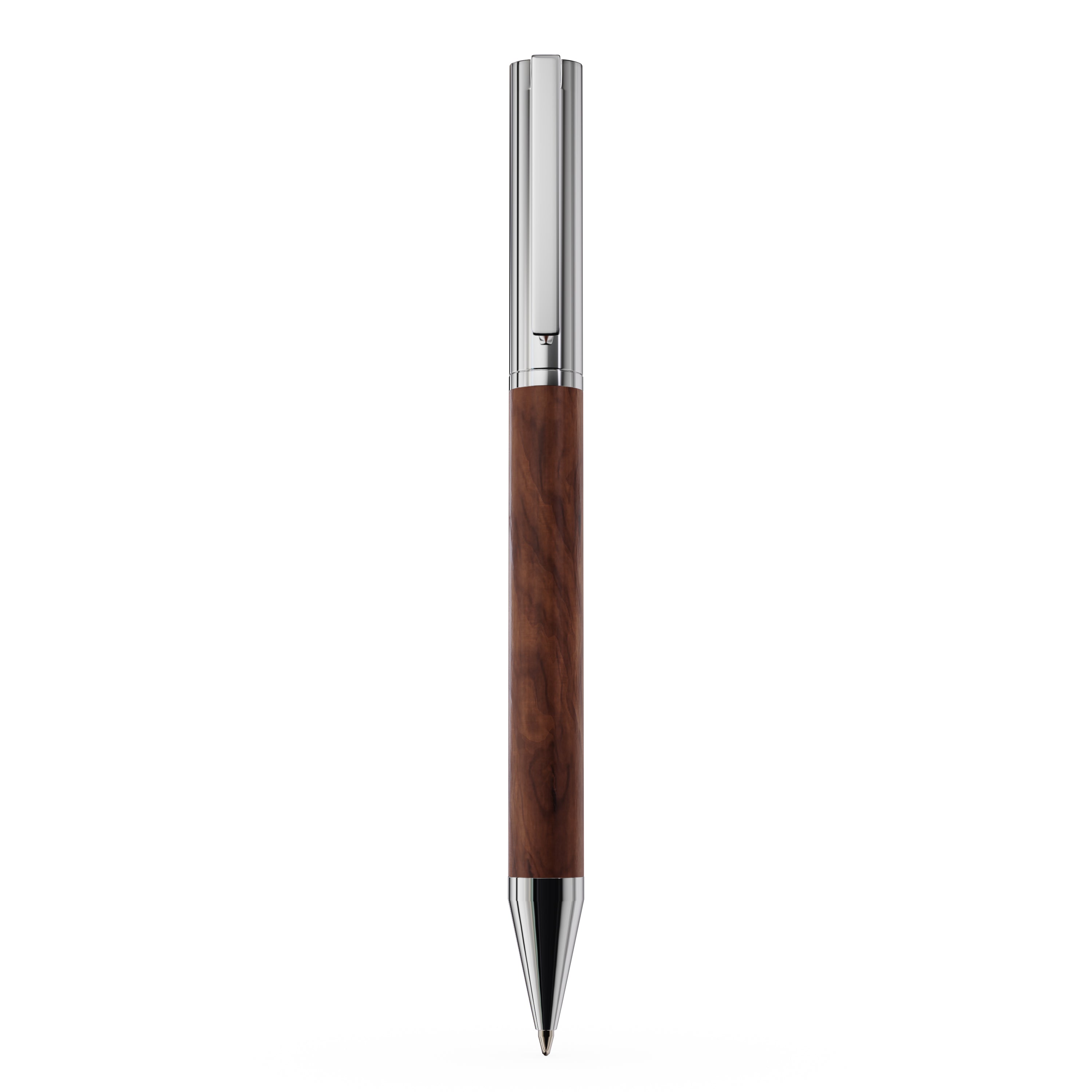 Customized Belmond bamboo ballpoint pen in walnut.