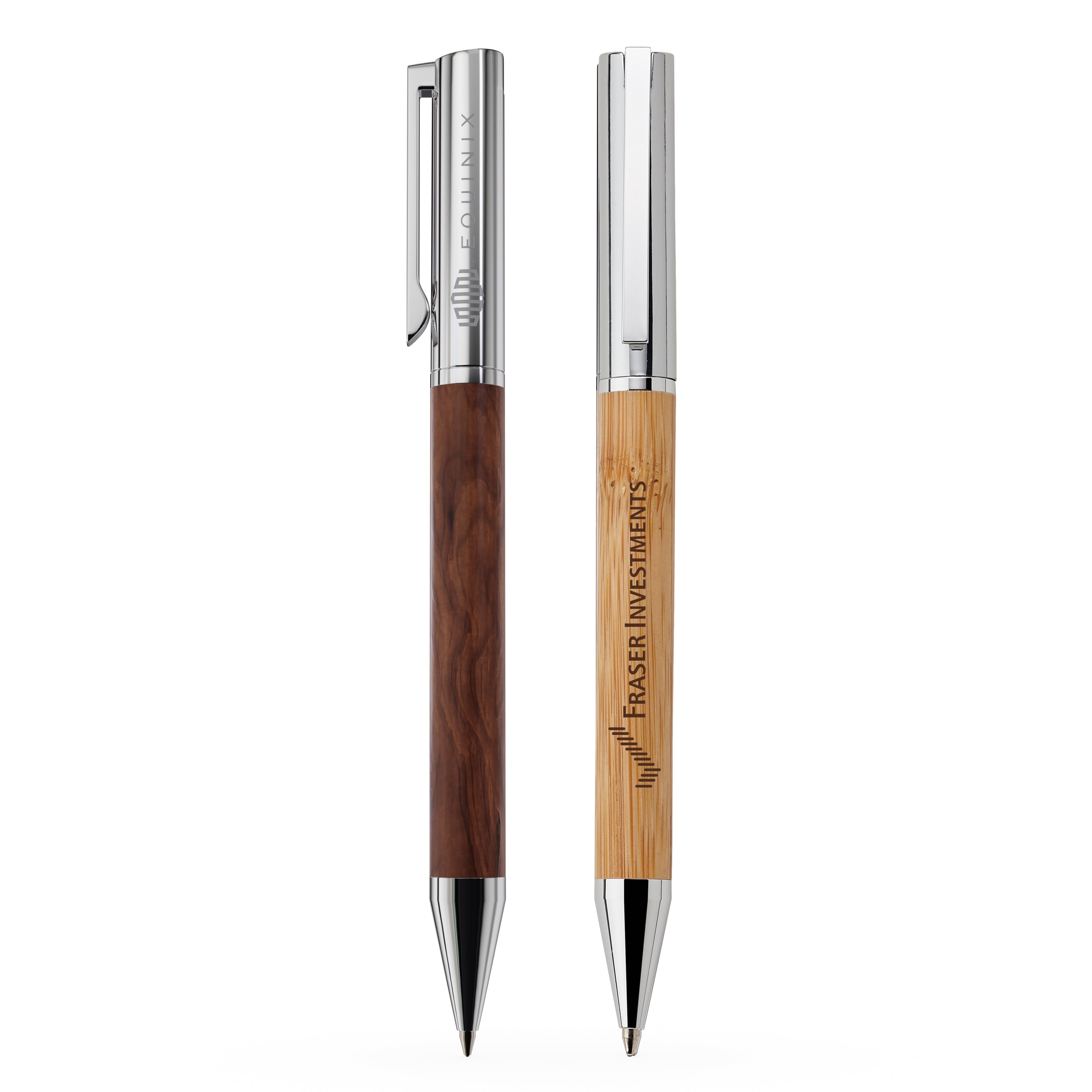 Customized Belmond bamboo ballpoint pen in natural.