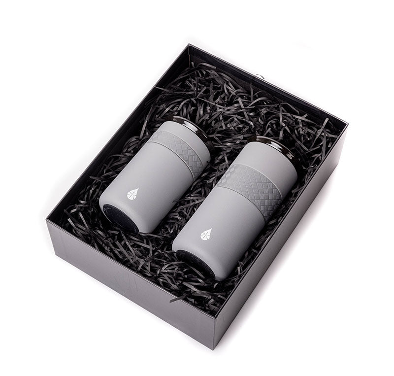 Customizable Elemental® Elemental® Artisan Stainless Steel Tumbler Gift Set in graphite