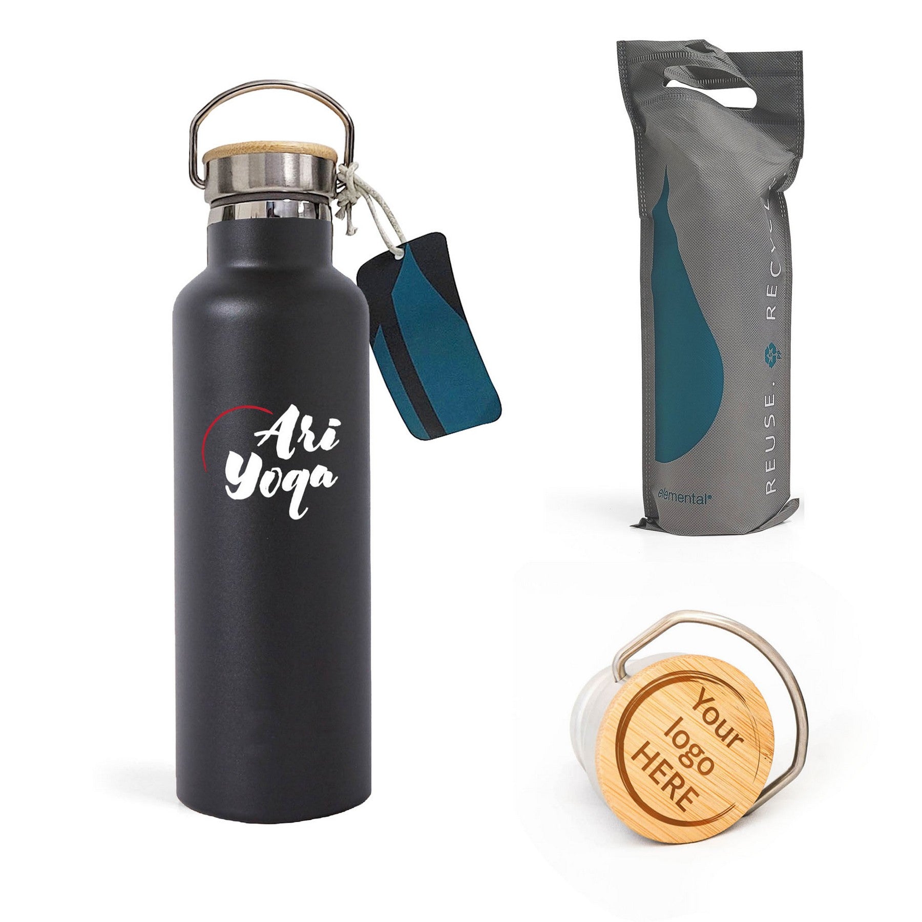 Customizable Elemental® 25 oz Stainless Steel Insulated Bottle
