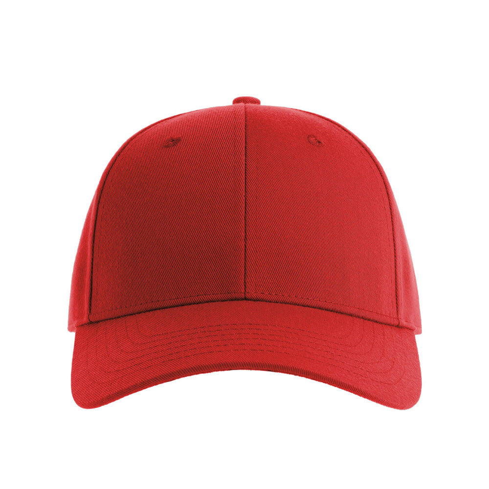 Customizable Atlantis Headwear Structured Joshua Hat in red.