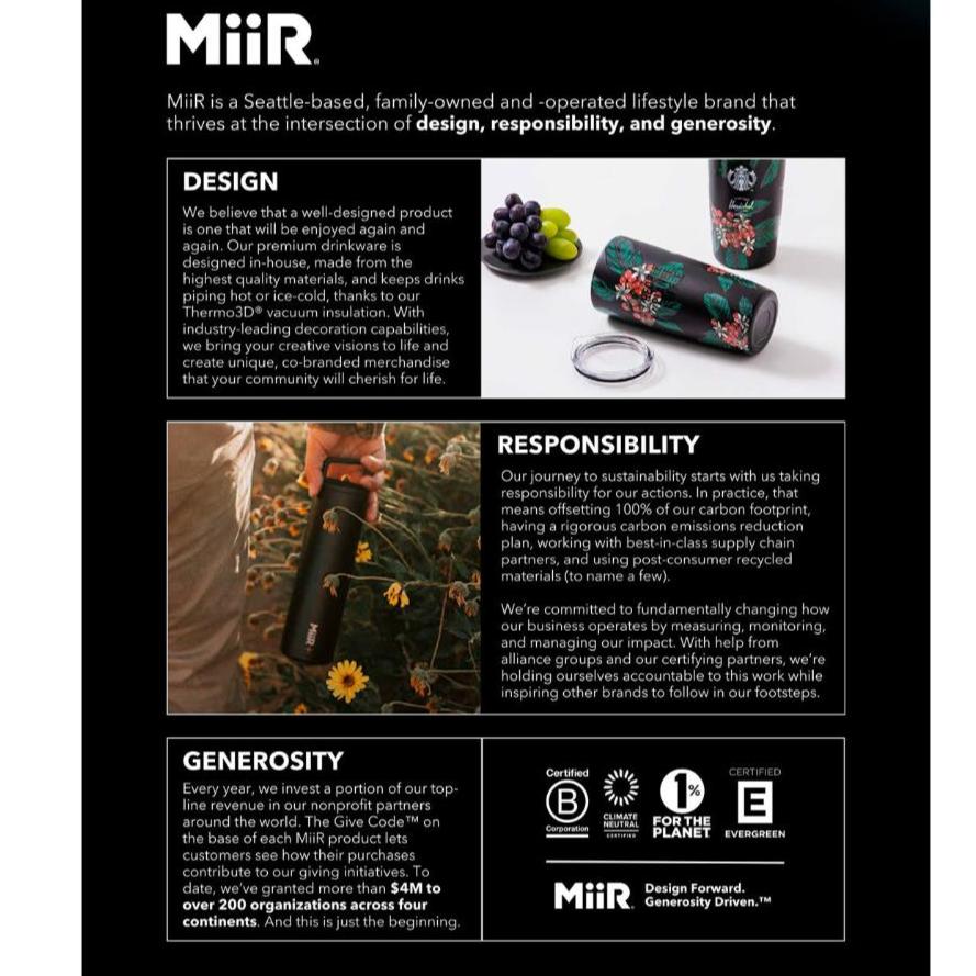 Customizable Miir® 12 oz Insulated Tumbler