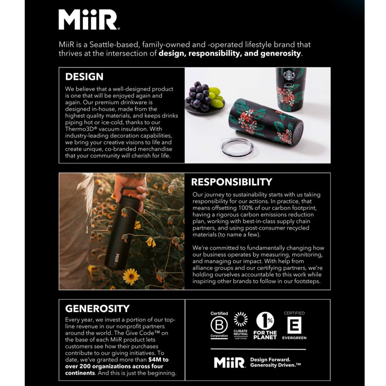 Customizable Miir® Bottle and Camp Mug Gift Set