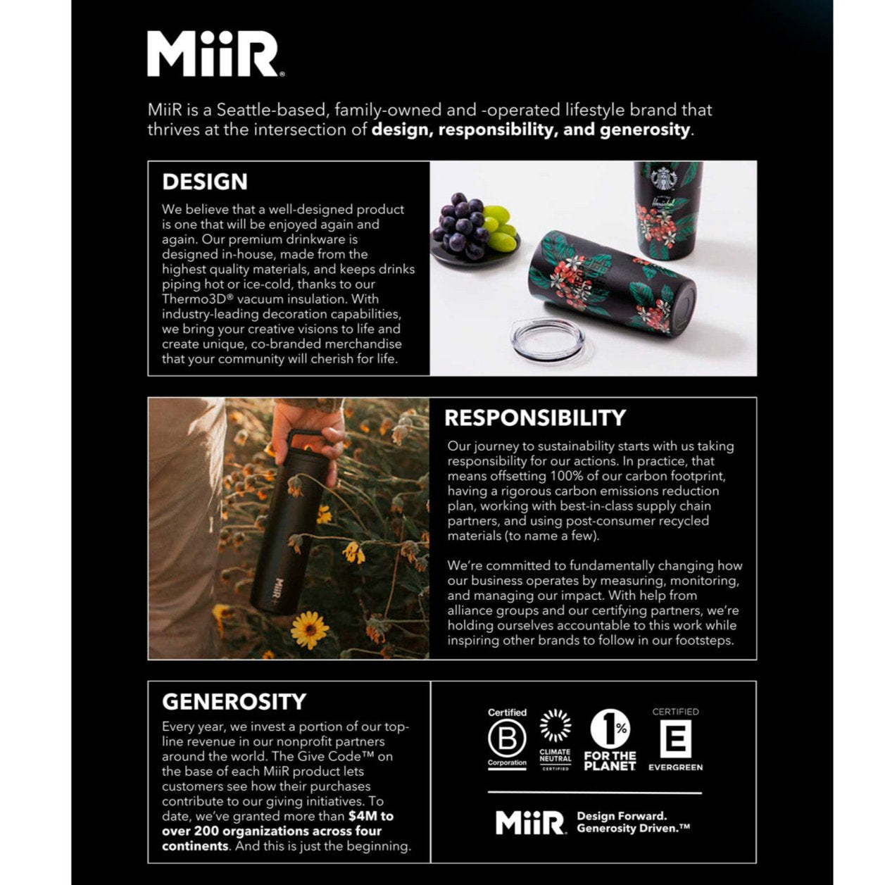 Customizable Miir® Climate+ 20 oz Wide-Mouth Bottle