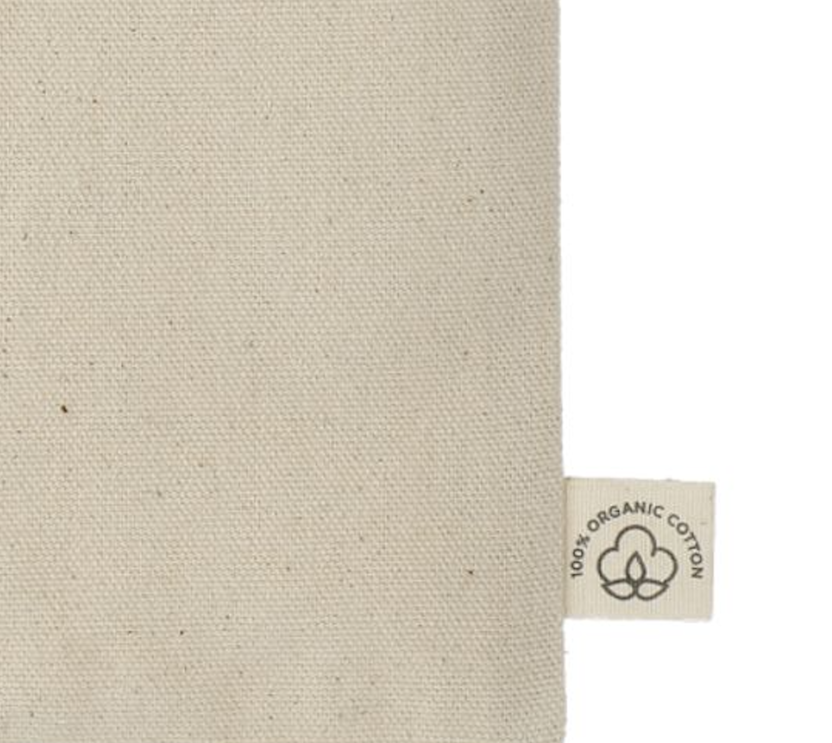 Customizable Organic Cotton Flat Travel Pouch