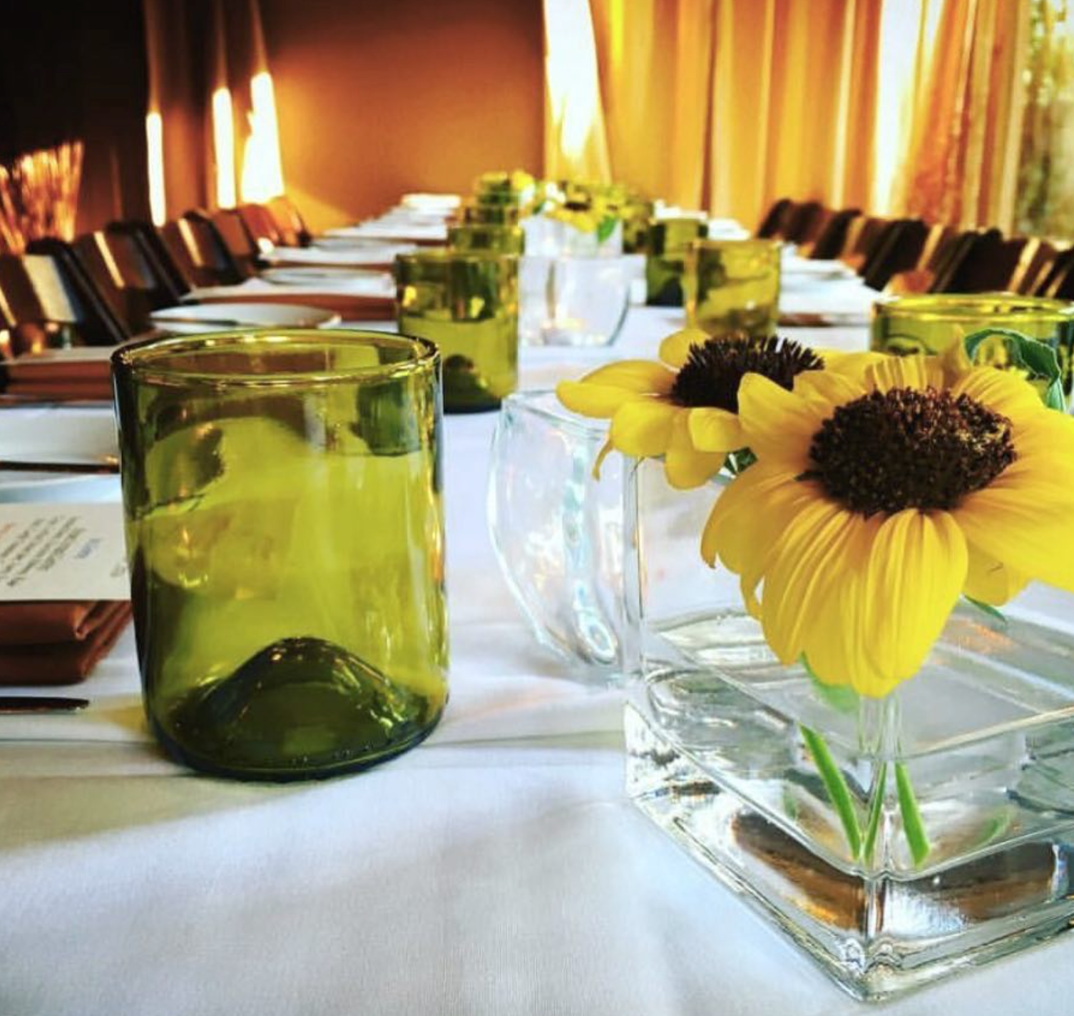 Customizable Recycled Refresh Glass 12 oz Drinking Glass - 2 Pack