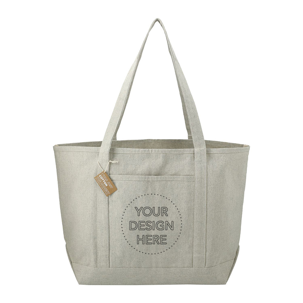 Customizable Repose 10oz Recycled Cotton Boat Tote