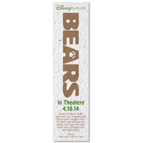 Customizable Seeded Paper Bookmark - Made in the USA
