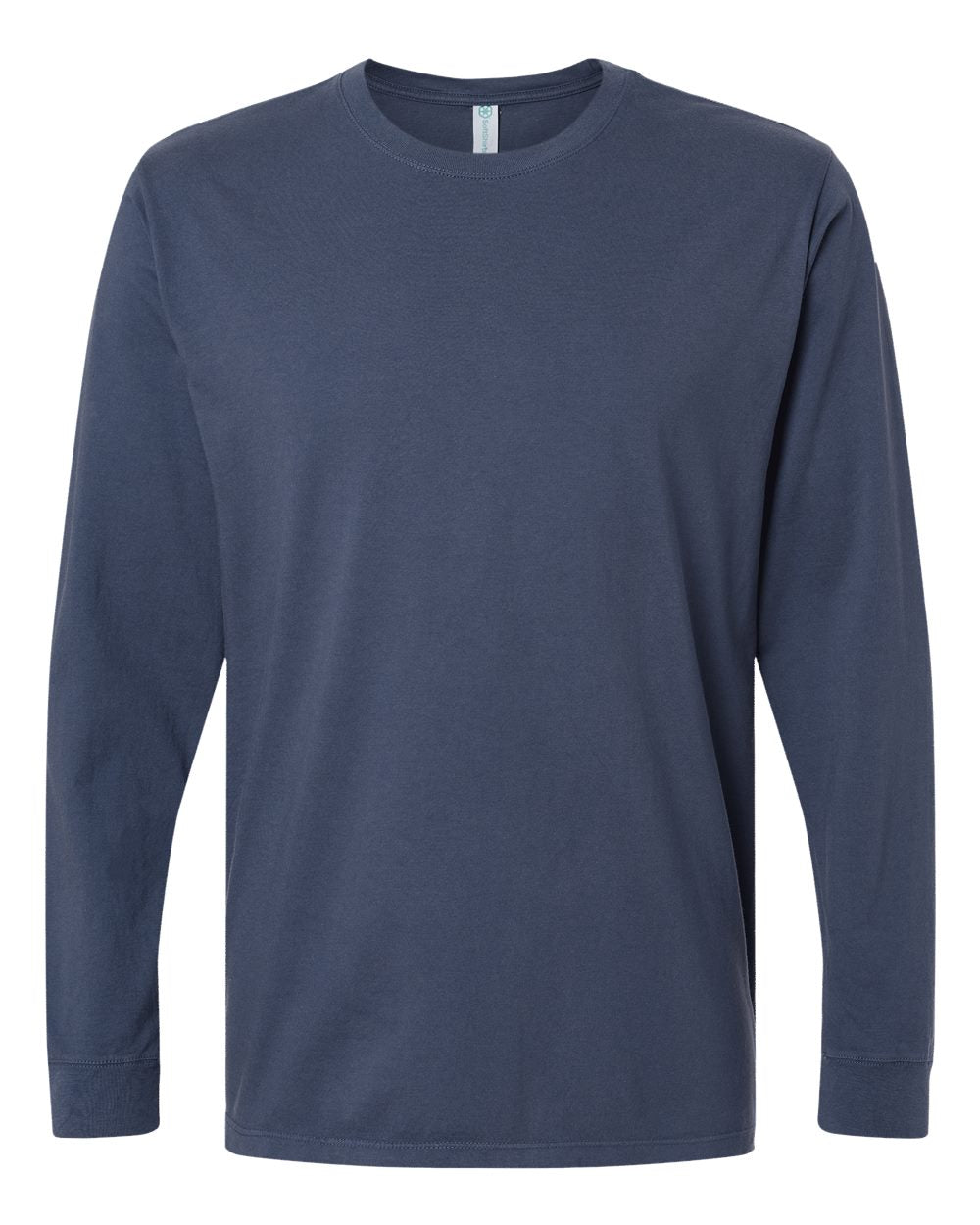 Softshirts® Unisex Organic Cotton Long-Sleeve Shirt in navy