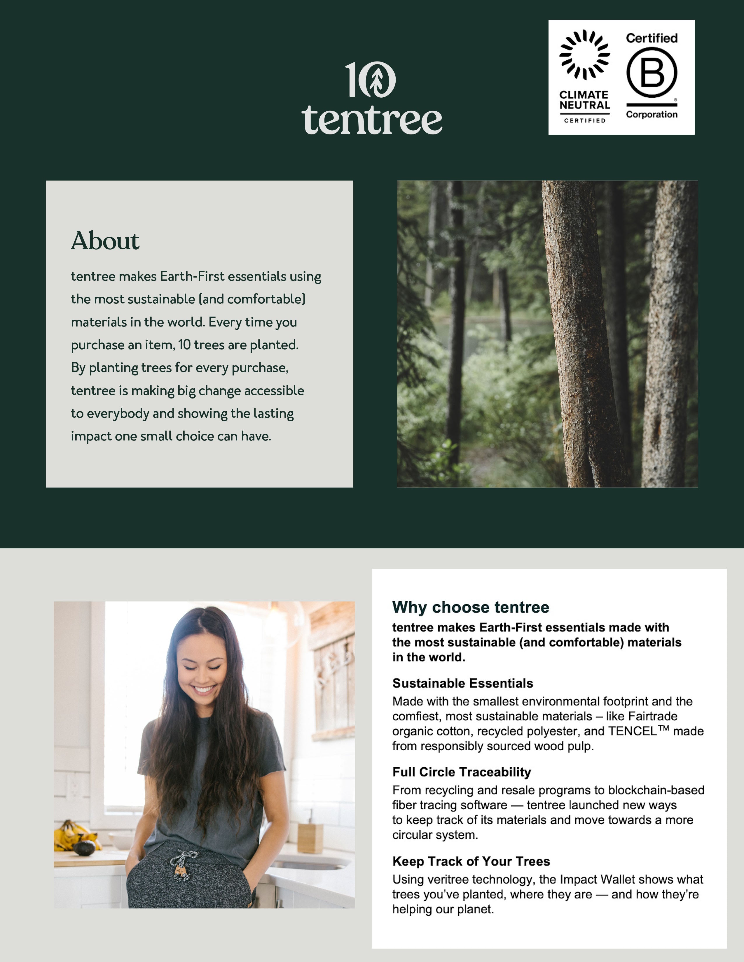 Customizable TenTree Women's Organic Cotton Long Sleeve Tee