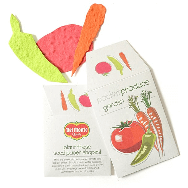 Customizable Veggie-Seeded Paper Shapes - Made in the USA