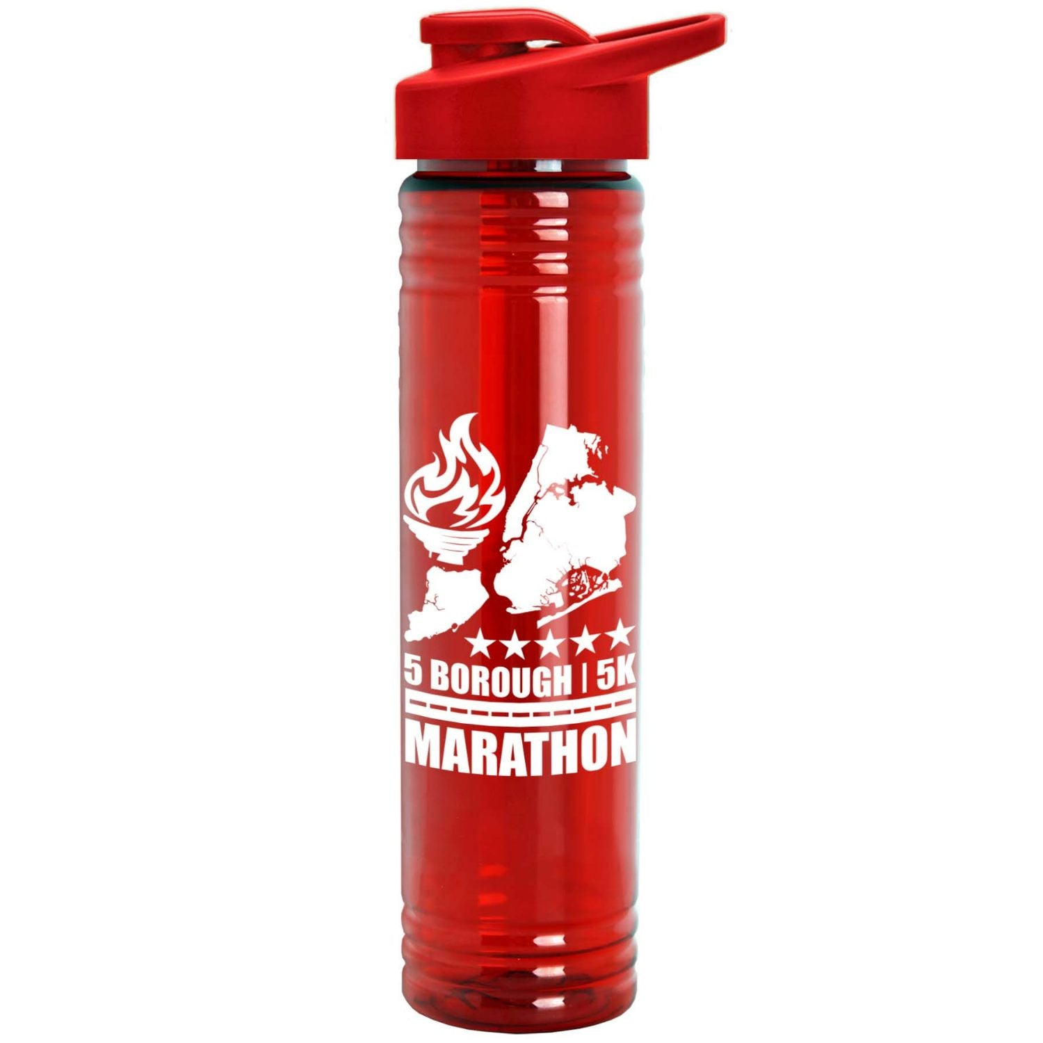 Tritan™ ReNew 32 oz. Adventure Bottle with Drink-thru Lid in red.