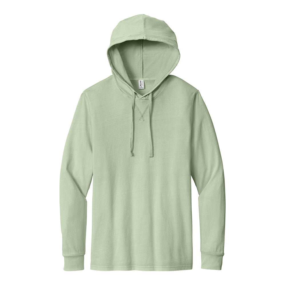 Allmade® Unisex Mineral Dye Organic Cotton Hoodie in green.