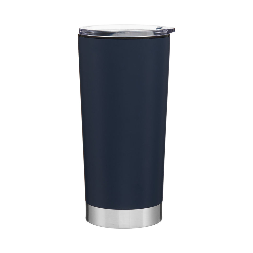 Customized h2go® 20 oz Fargo Recycled Stainless Steel Tumbler in navy.