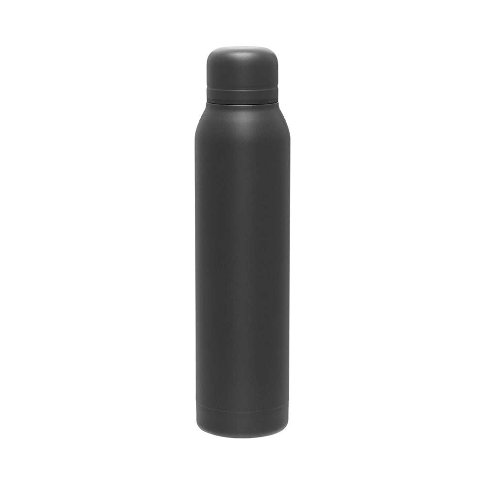 17 oz Insulated Stainless Steel Silo Bottle in black.