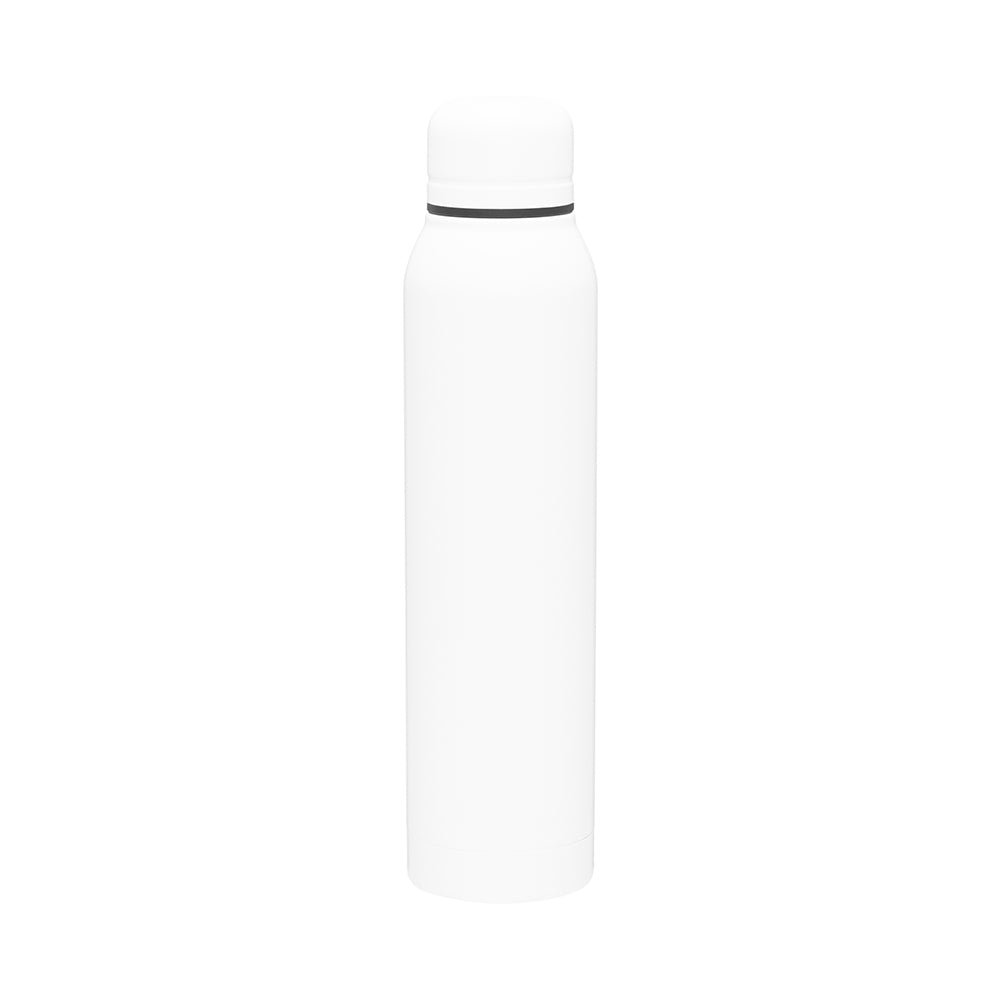 17 oz Insulated Stainless Steel Silo Bottle in white.