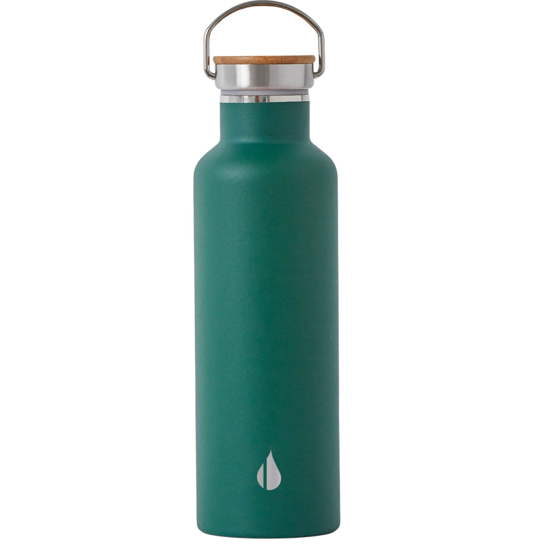 Customizable Elemental® 25 oz Stainless Steel Insulated Bottle in forest green