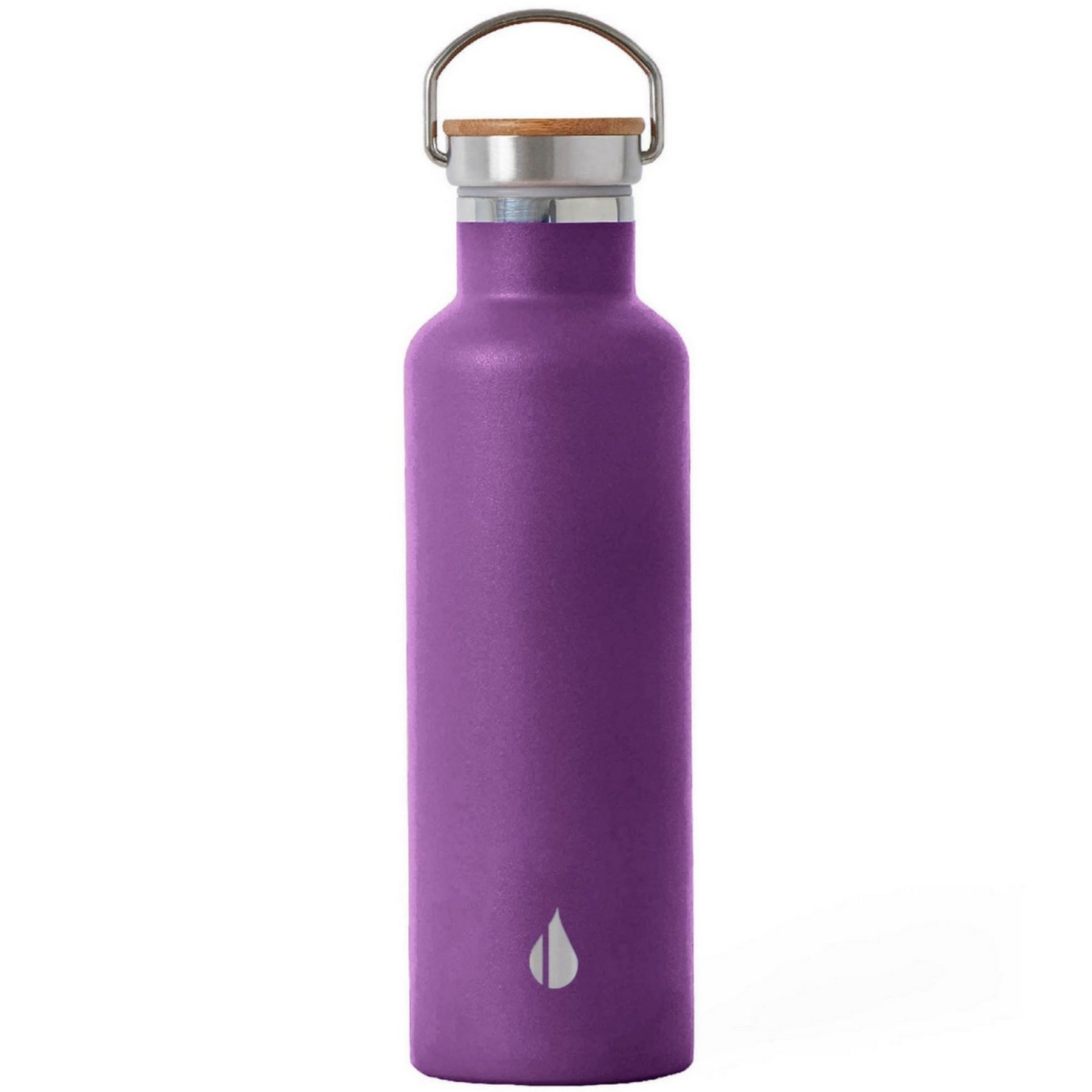 Customizable Elemental® 25 oz Stainless Steel Insulated Bottle in plum